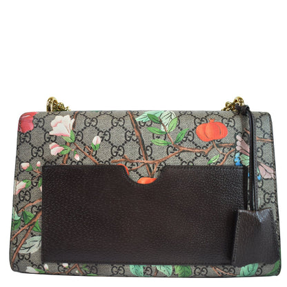 Gucci Tian Padlock GG Supreme Leather Shoulder Bag Beige 409486 - 20% OFF