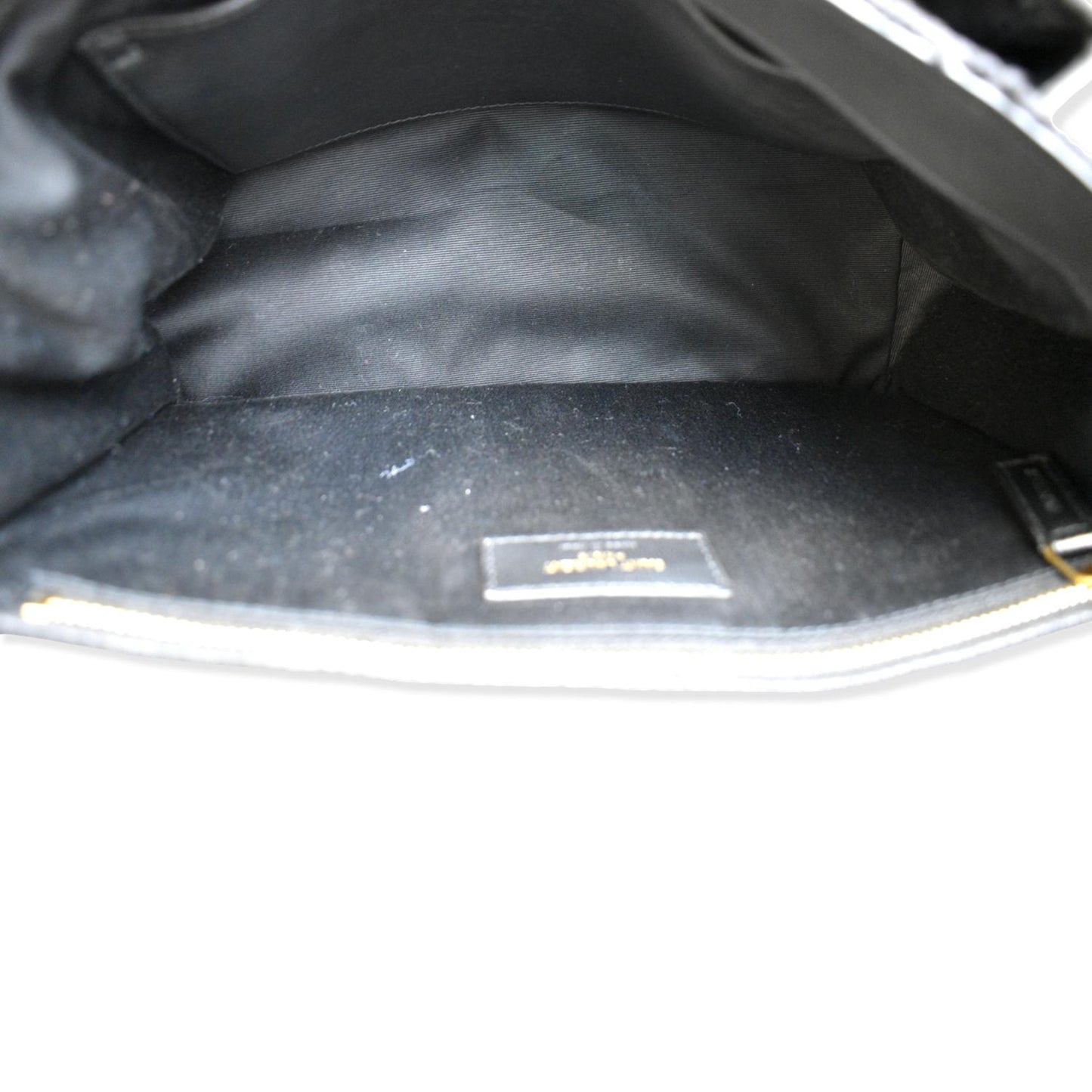 YVES SAINT LAURENT Niki Medium Tweed Shoulder Bag Black