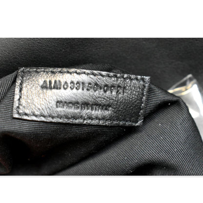 YVES SAINT LAURENT Niki Medium Tweed Shoulder Bag Black