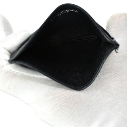 YVES SAINT LAURENT Monogram Grain Leather Card Case Black - Hot Deals