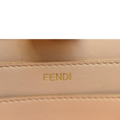 FENDI Peekaboo Iseeu Small Leather Tote Bag White