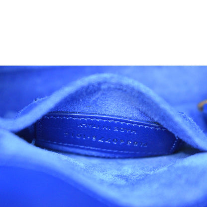 YVES SAINT LAURENT Sac de Jour Leather Shoulder Bag Blue