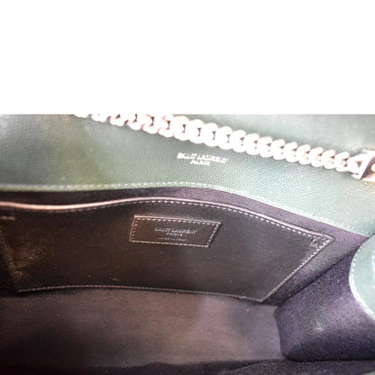 YVES SAINT LAURENT Kate Medium Leather Crossbody Bag Green