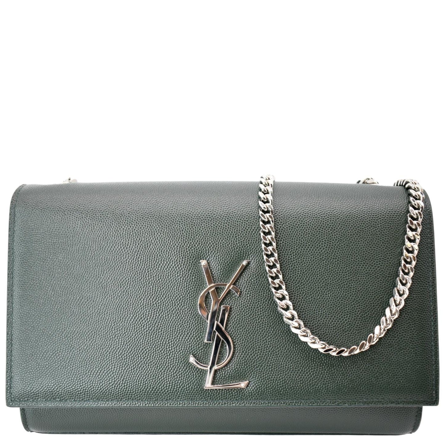 YVES SAINT LAURENT Kate Medium Leather Crossbody Bag Green