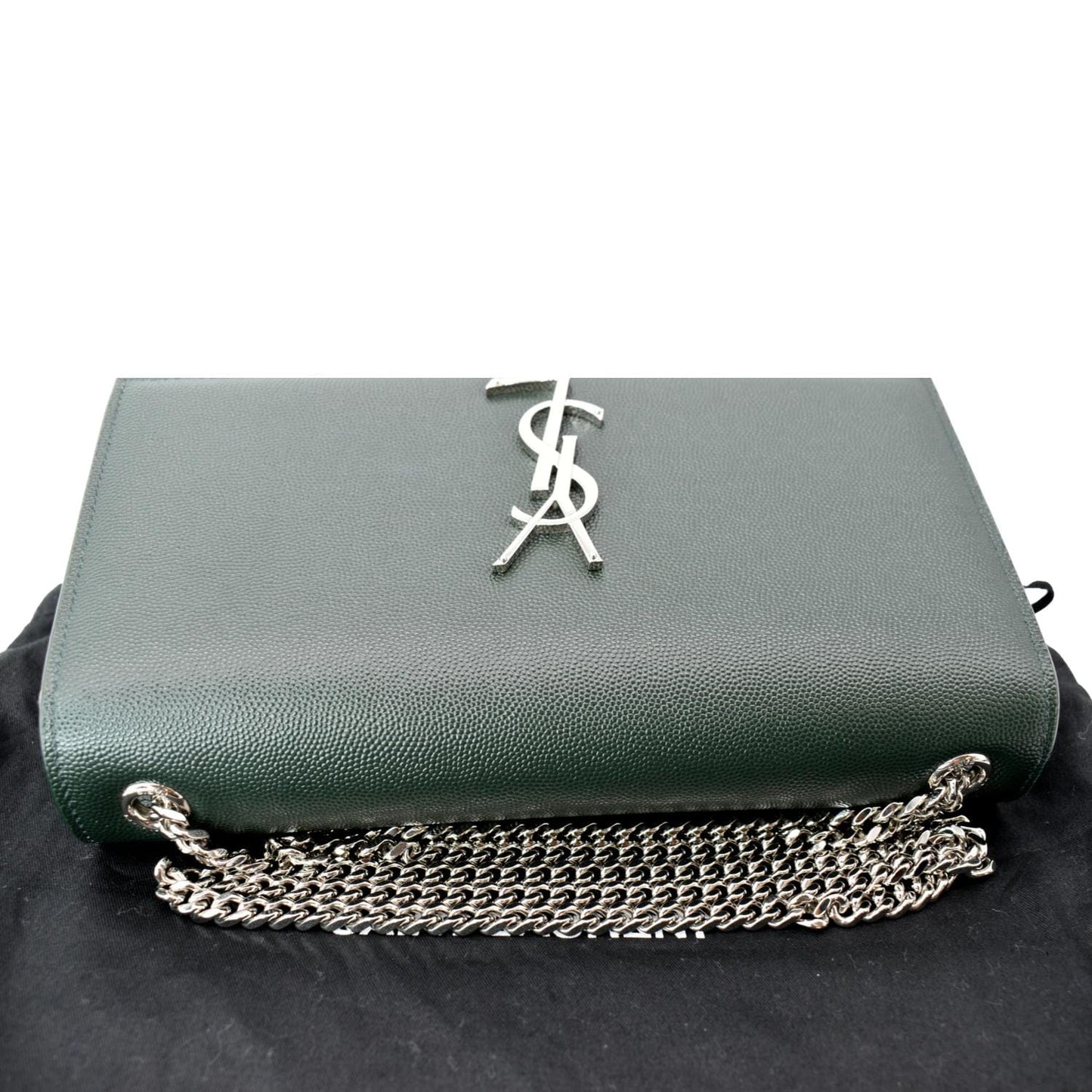 YVES SAINT LAURENT Kate Medium Leather Crossbody Bag Green