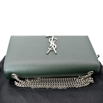 YVES SAINT LAURENT Kate Medium Leather Crossbody Bag Green