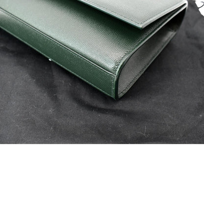 YVES SAINT LAURENT Kate Medium Leather Crossbody Bag Green