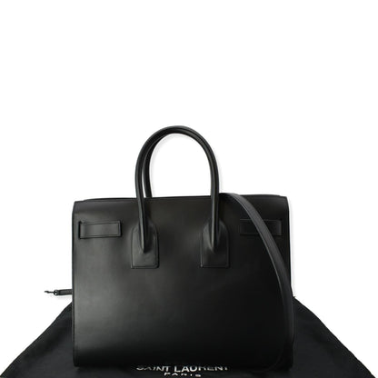 YVES SAINT LAURENT Sac de Jour Leather Shoulder Bag Black