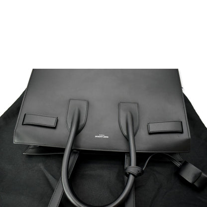 YVES SAINT LAURENT Sac de Jour Leather Shoulder Bag Black