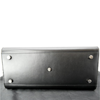 YVES SAINT LAURENT Sac de Jour Leather Shoulder Bag Black