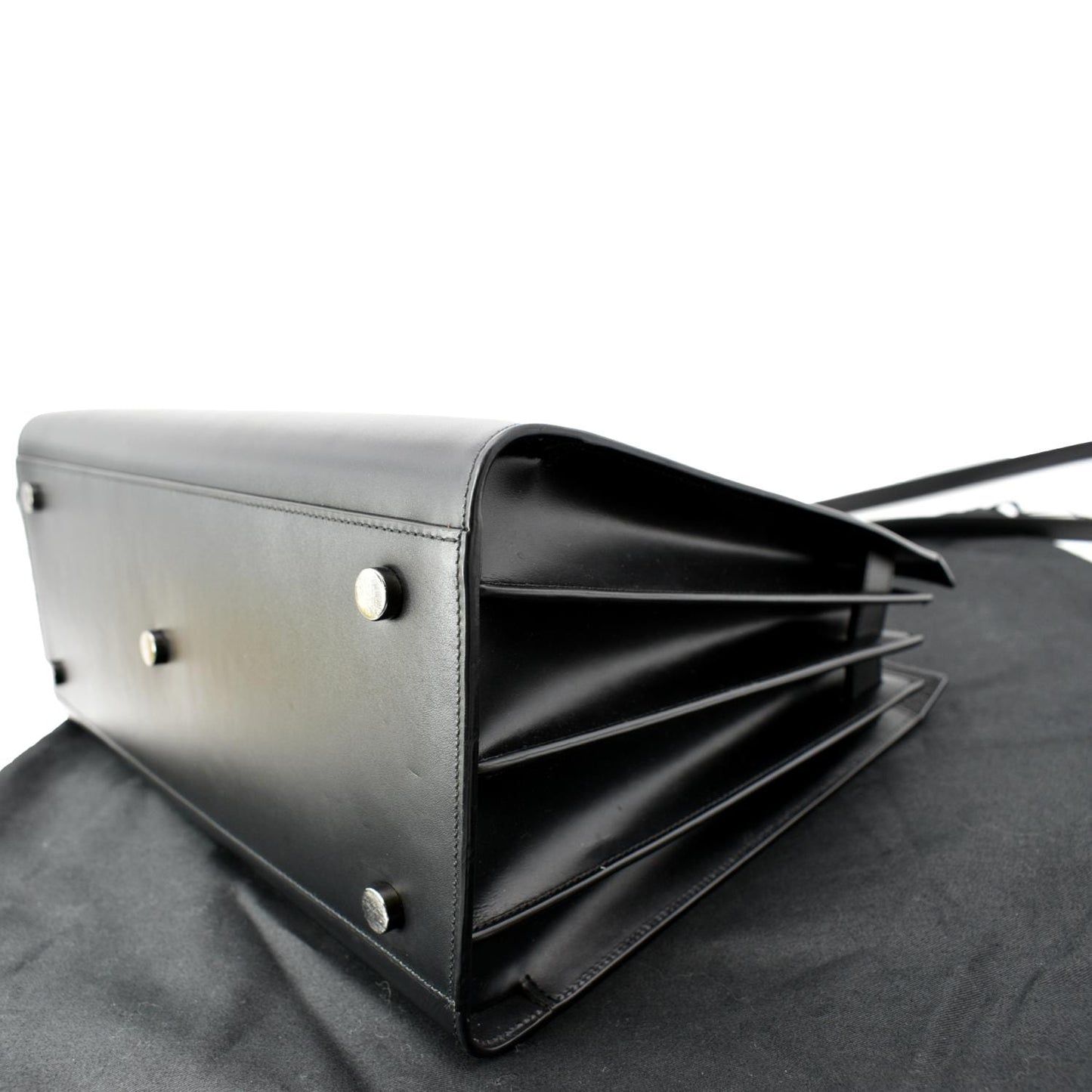 YVES SAINT LAURENT Sac de Jour Leather Shoulder Bag Black