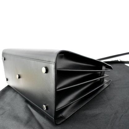 YVES SAINT LAURENT Sac de Jour Leather Shoulder Bag Black