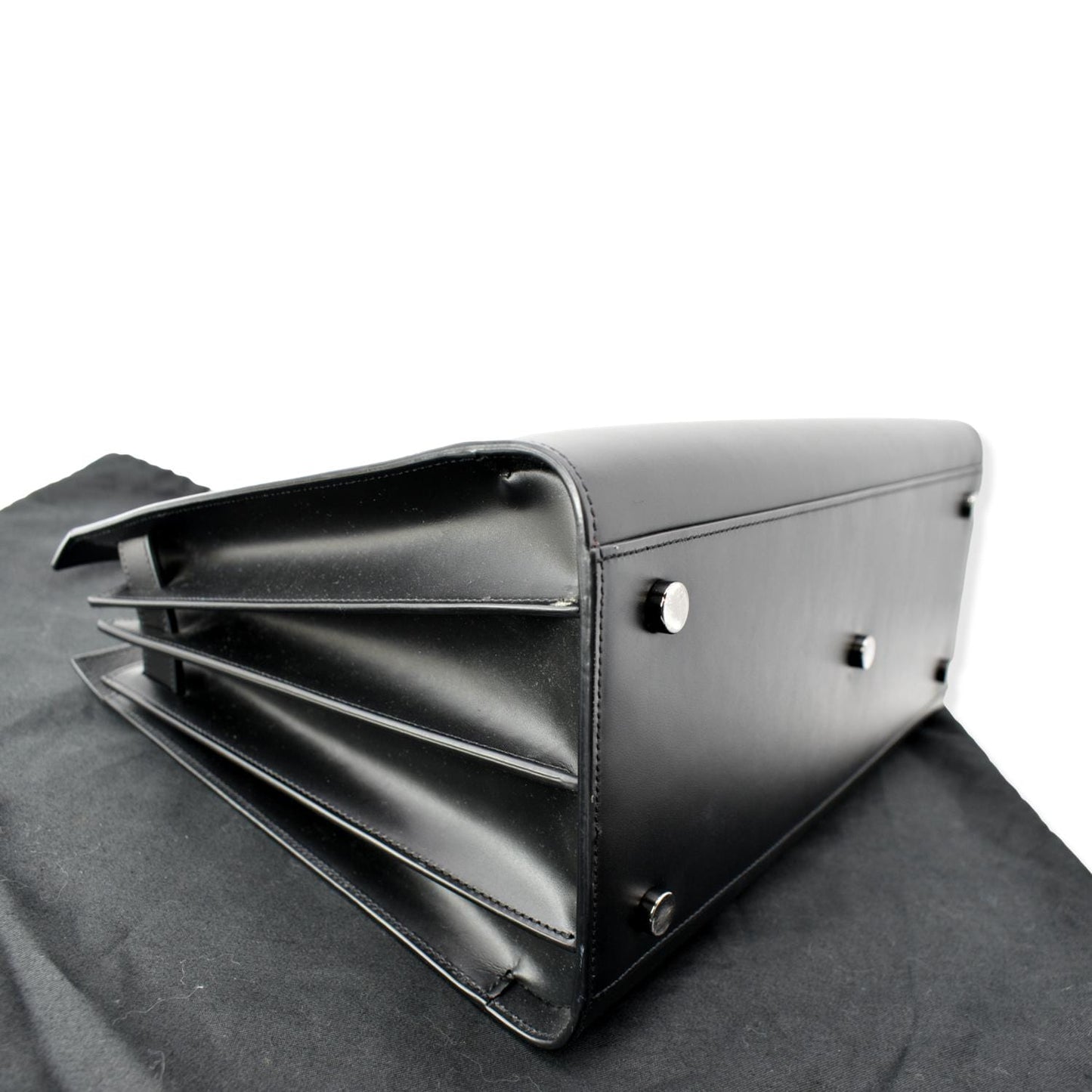 YVES SAINT LAURENT Sac de Jour Leather Shoulder Bag Black