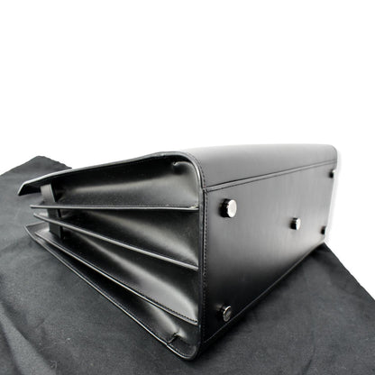 YVES SAINT LAURENT Sac de Jour Leather Shoulder Bag Black