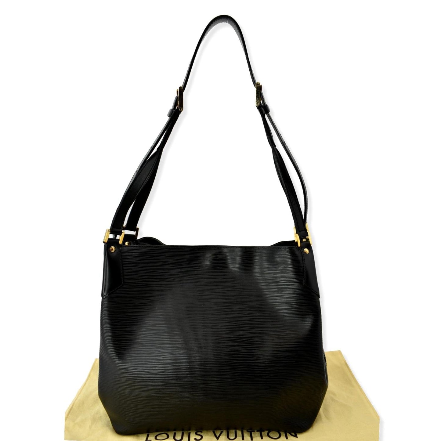 LOUIS VUITTON Mandara MM Epi Leather Shoulder Bag Black