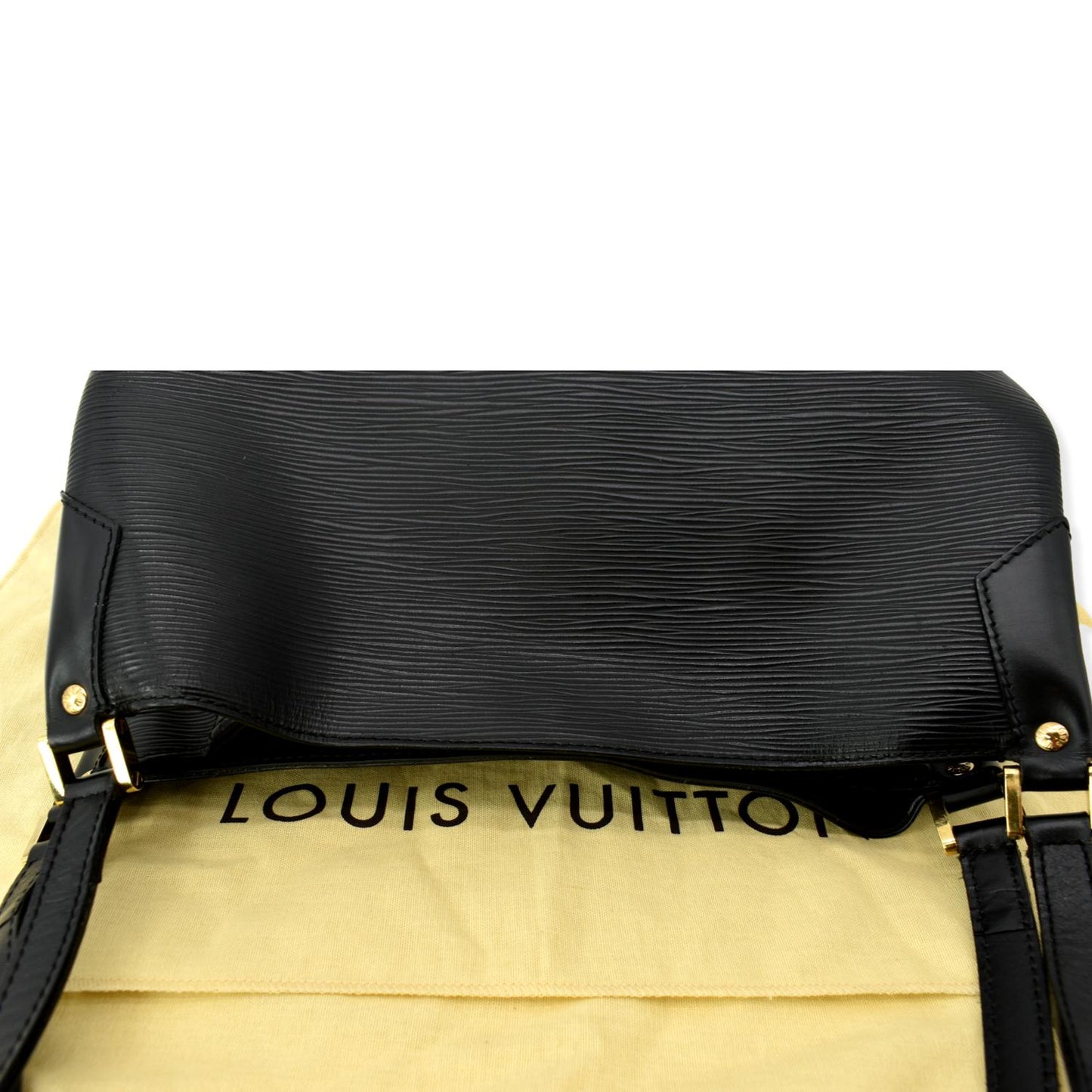 LOUIS VUITTON Mandara MM Epi Leather Shoulder Bag Black