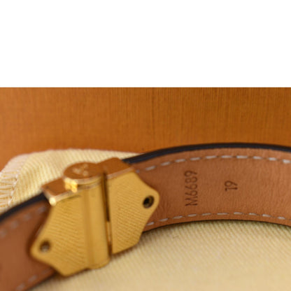 LOUIS VUITTON Monogram Canvas Nano Bracelet Size 17
