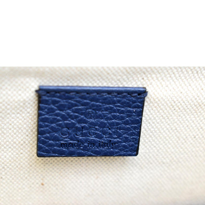 GUCCI Dionysus Mini Leather Crossbody Bag Blue 421970