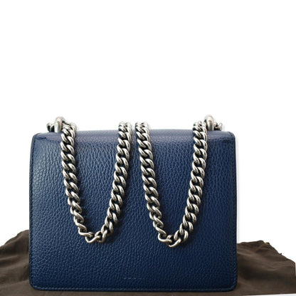 GUCCI Dionysus Mini Leather Crossbody Bag Blue 421970