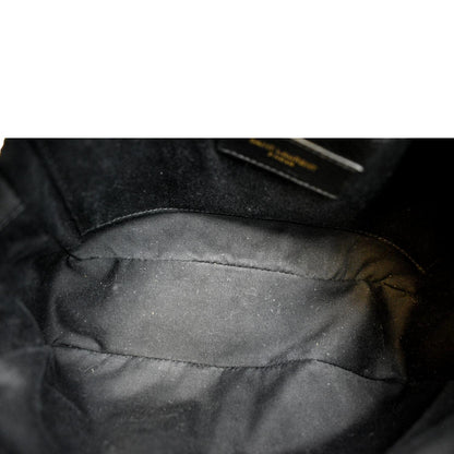 YVES SAINT LAURENT Lou Velvet Camera Crossbody Bag Blue