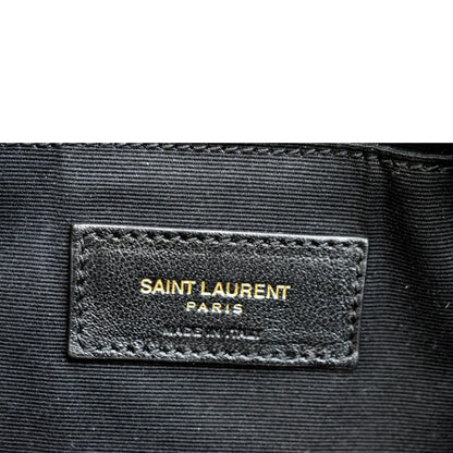 YVES SAINT LAURENT Lou Velvet Camera Crossbody Bag Blue