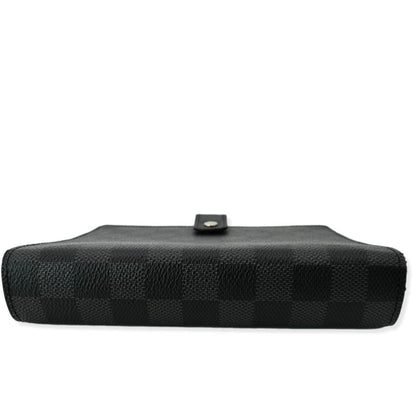 LOUIS VUITTON Damier Graphite Agenda MM Wallet Black