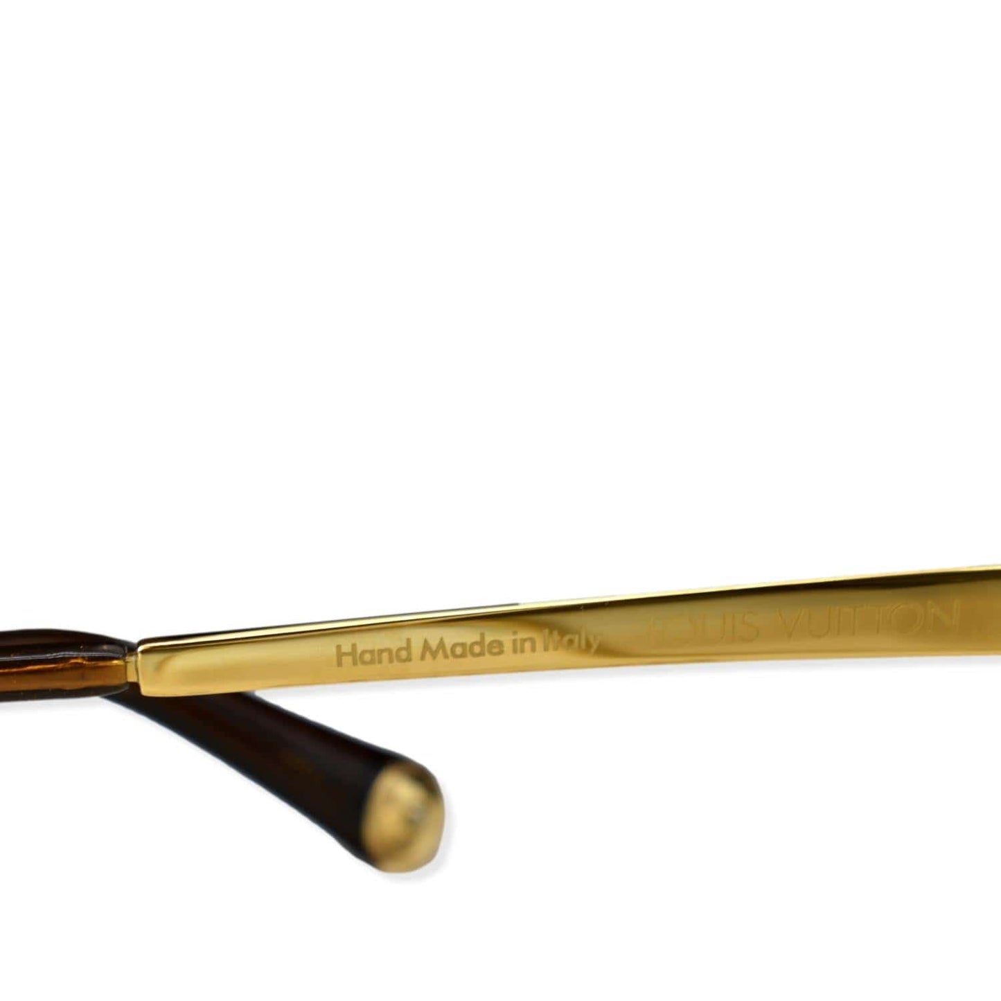 LOUIS VUITTON Laurel Sunglasses Z0410U Brown Glitter