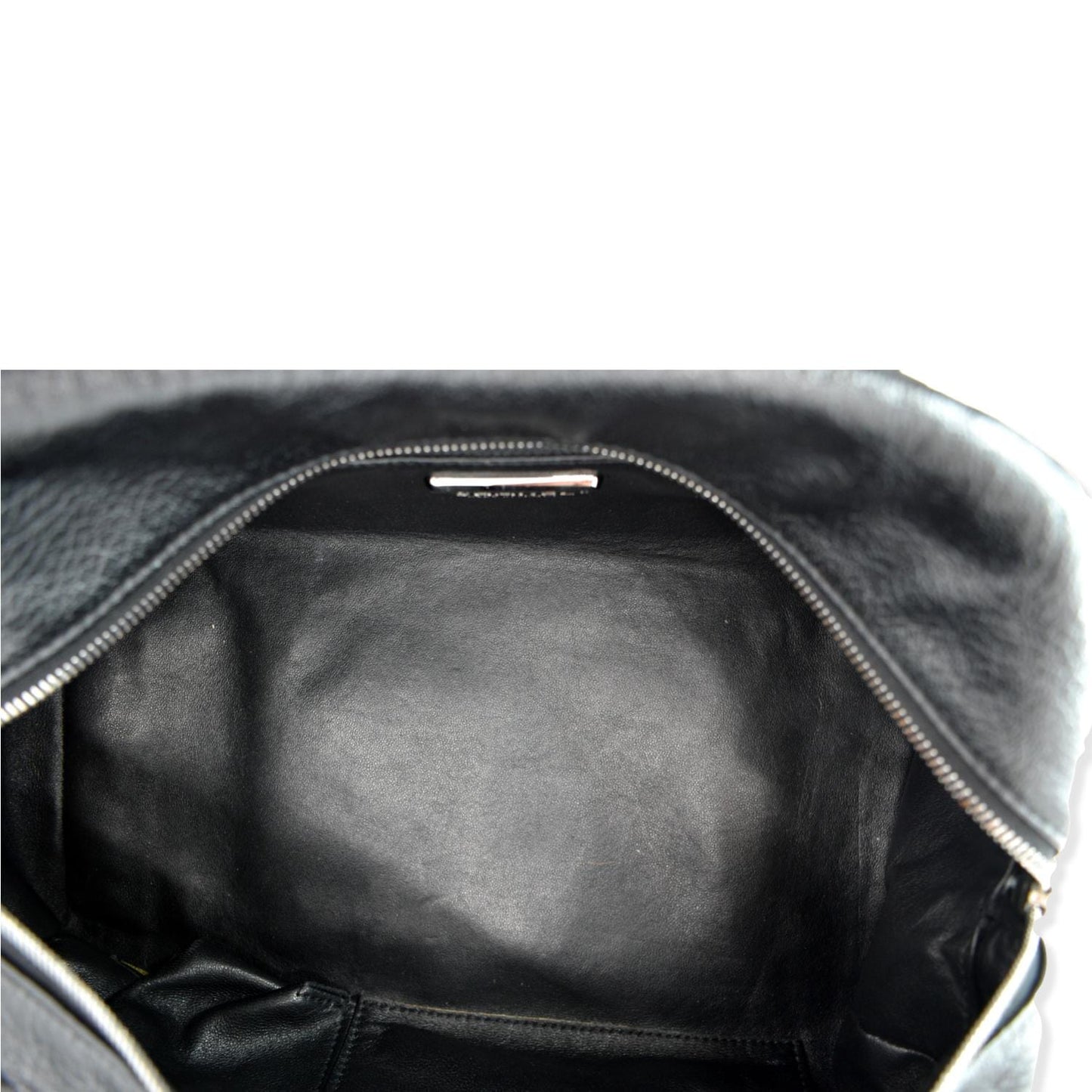 CHANEL CC Chain Around Leather Bowling Bag Black