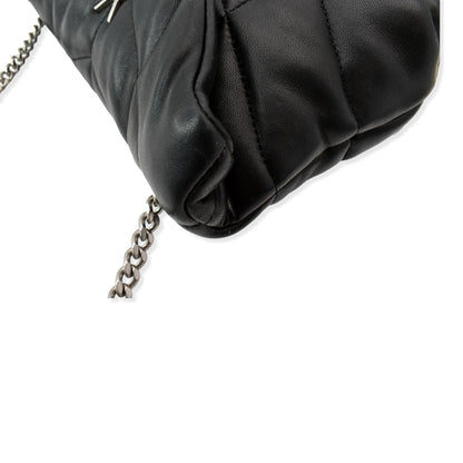 YVES SAINT LAURENT Mini Loulou Puffer Leather Crossbody Bag Black - Hot Deals