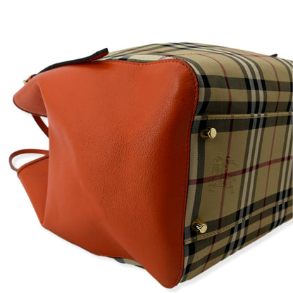BURBERRY Canterbury Haymarket Check Tote Bag Multicolor