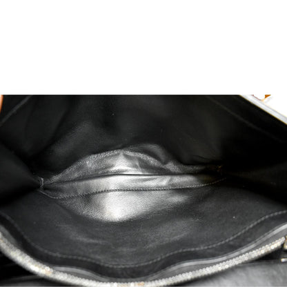 YVES SAINT LAURENT Becky Quilted Leather Crossbody Chain Bag Black