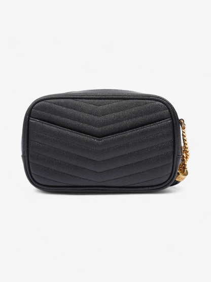 Saint Laurent Lou Camera Bag Black Grained Leather Mini