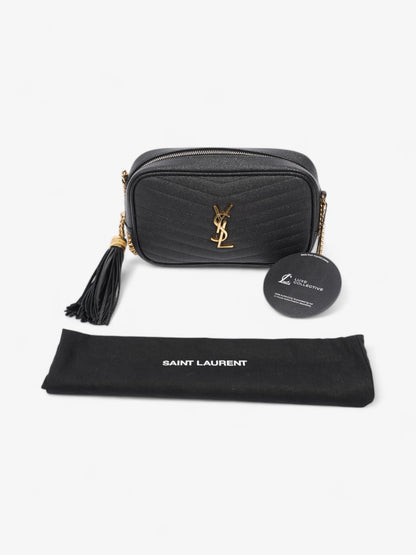 Saint Laurent Lou Camera Bag Black Grained Leather Mini