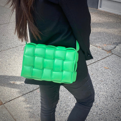 Bottega Veneta Small Padded Cassette Parakeet Green Leather Bag