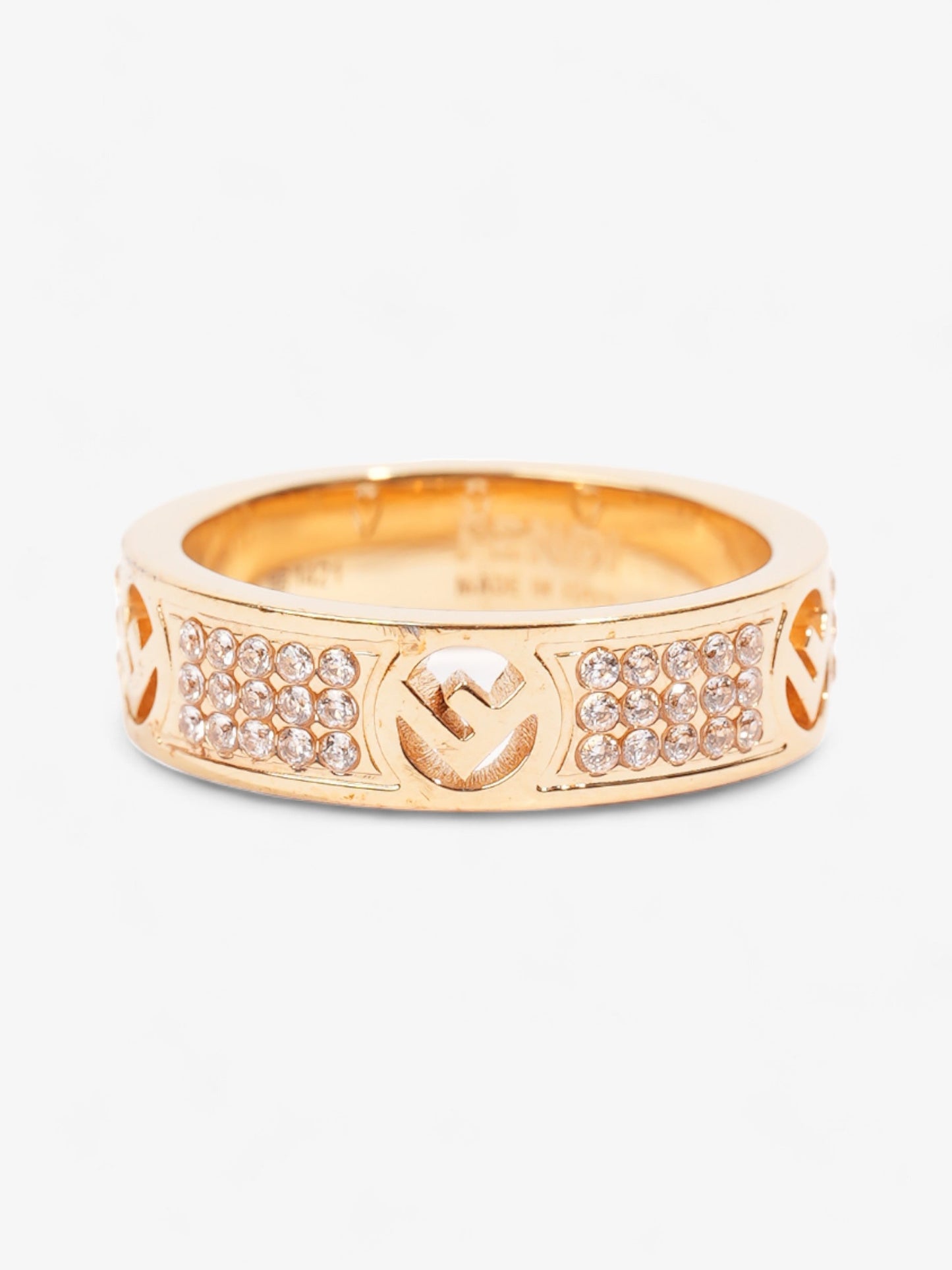 Fendi FF Ring Gold Base Metal Medium (54mm)
