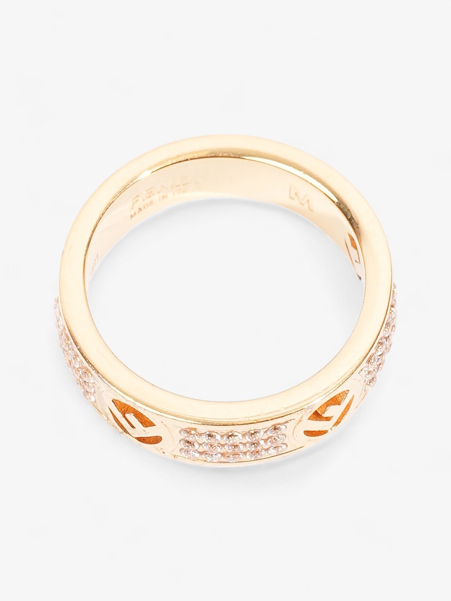 Fendi FF Ring Gold Base Metal Medium (54mm)