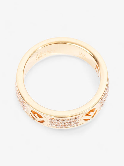 Fendi FF Ring Gold Base Metal Medium (54mm)