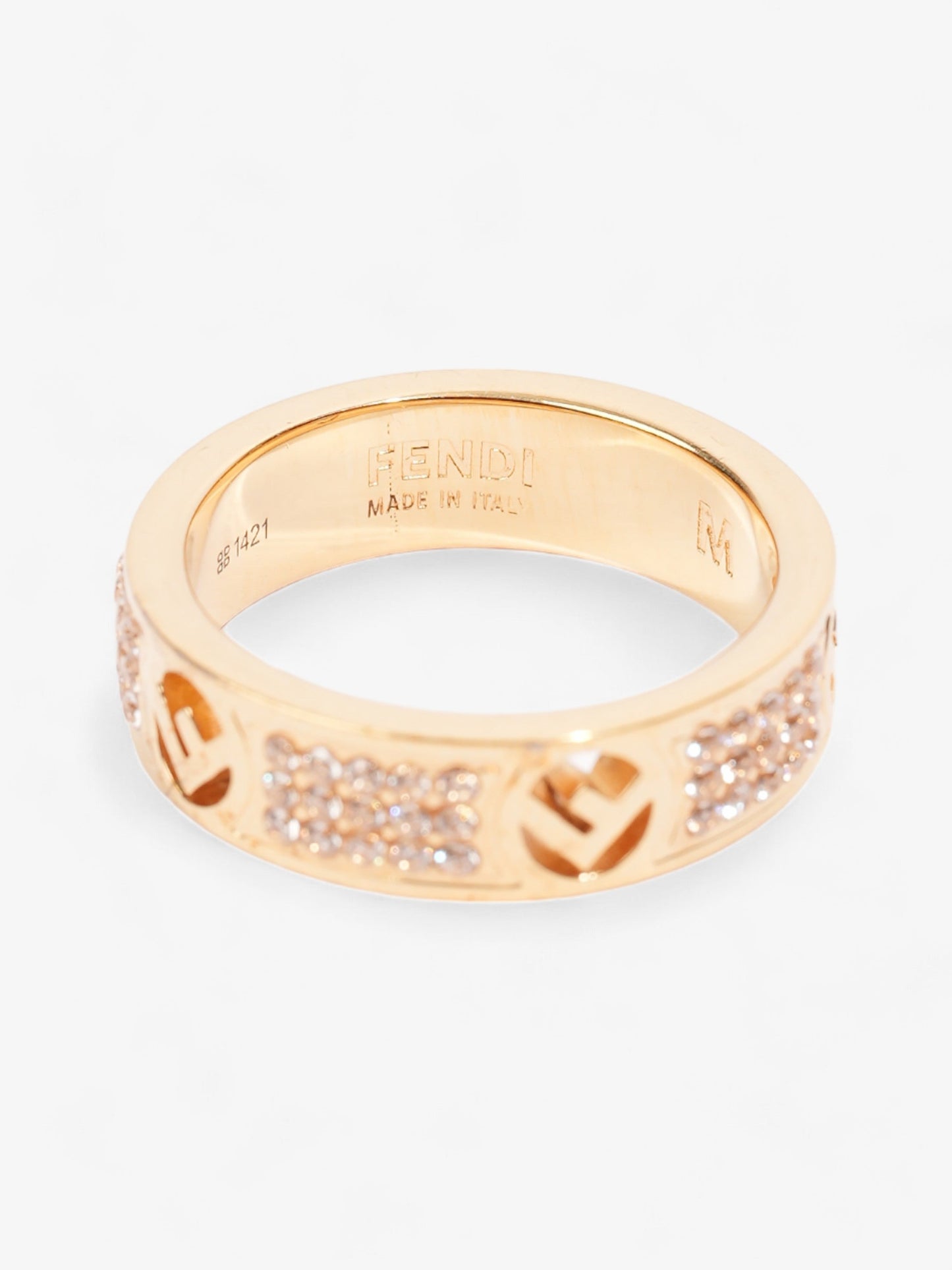 Fendi FF Ring Gold Base Metal Medium (54mm)