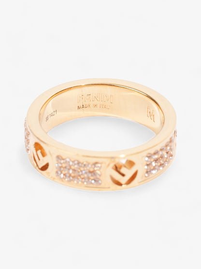 Fendi FF Ring Gold Base Metal Medium (54mm)