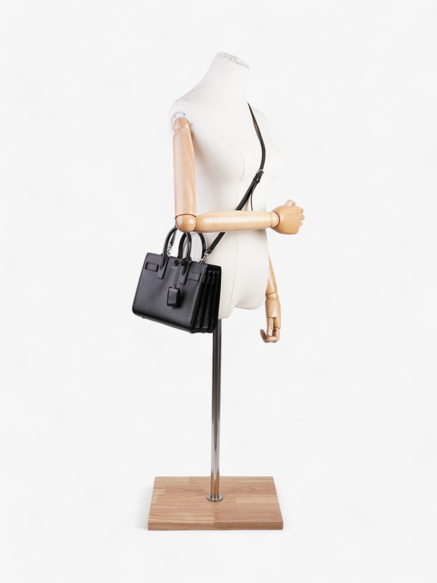 Saint Laurent Sac De Jour Black Leather Nano