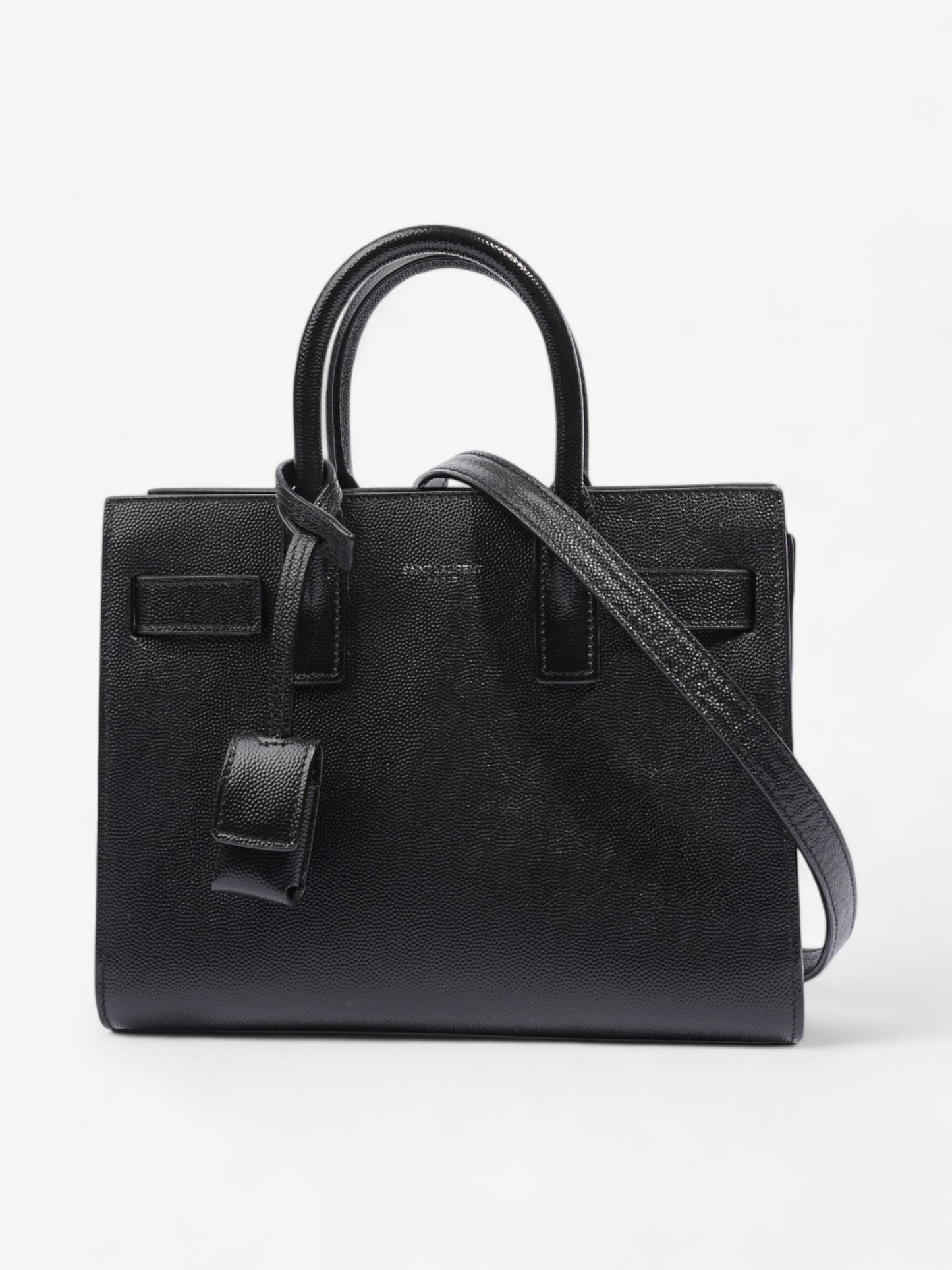 Saint Laurent Sac De Jour Black Leather Nano