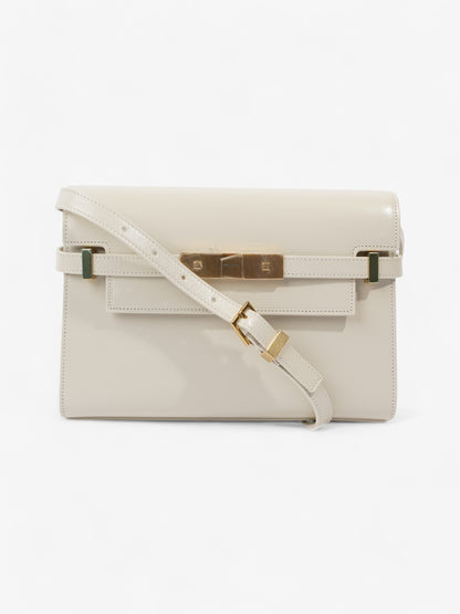 Saint Laurent Manhattan Blanc Vintage Calfskin Leather Small