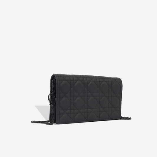 Christian Dior Lady Dior Pouch - Matte Black