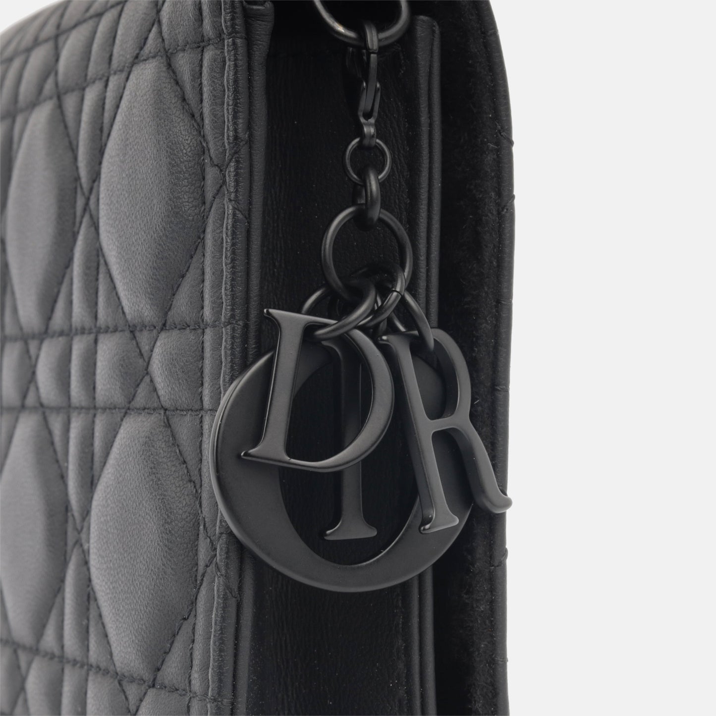 Christian Dior Lady Dior Pouch - Matte Black