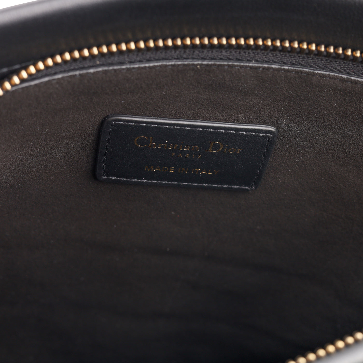 Christian Dior Black Zipped Pouch