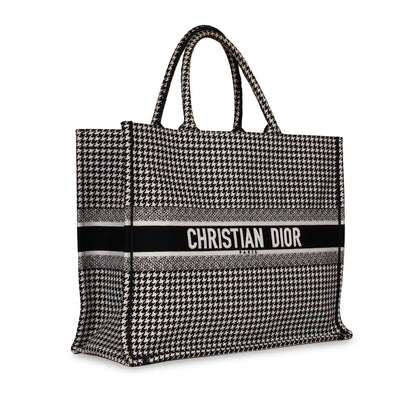 Christian Dior Large Dior Book Tote -  Houndstooth