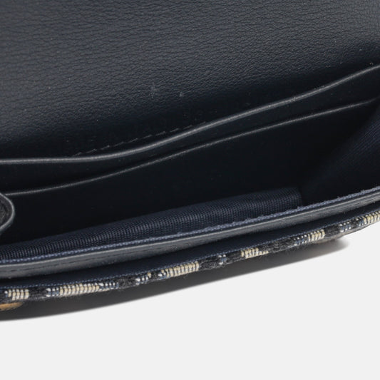 Christian Dior Saddle Flap Card Holder
