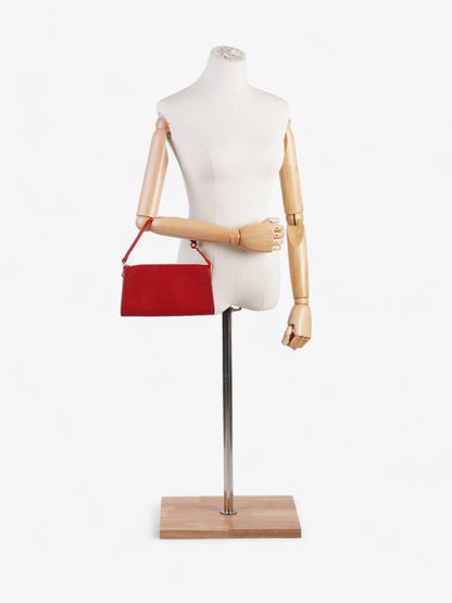 Louis Vuitton Pochette Accessoires Red Epi Leather