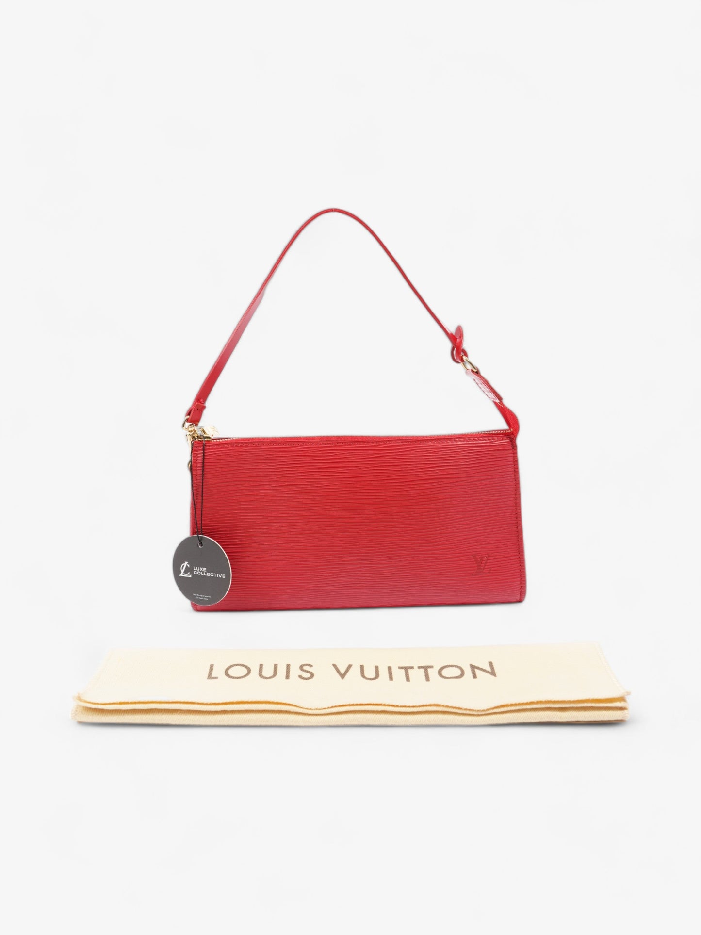 Louis Vuitton Pochette Accessoires Red Epi Leather