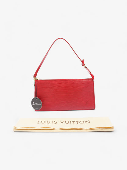 Louis Vuitton Pochette Accessoires Red Epi Leather